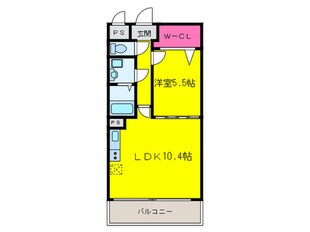 プレ－ヌうりわりの物件間取画像